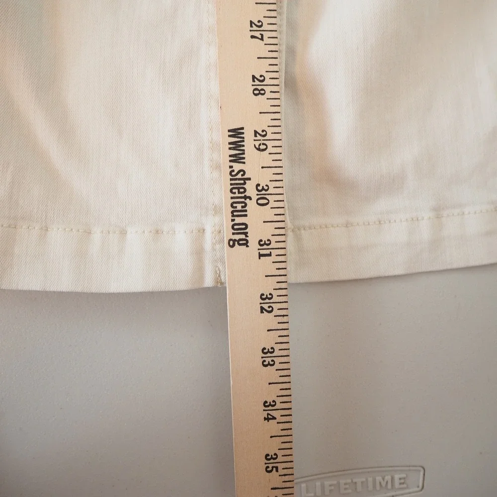 NWT J. Jill Cream Denim Belted Duster Trench Coat Size 3X Light Jacket in Barley - Picture 15 of 16